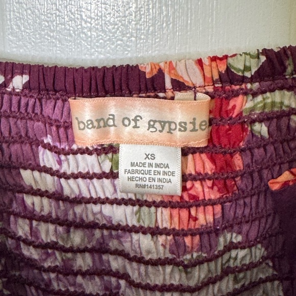 Band of Gypsies XS Floral Wide Leg Jumpsuit - Picture 8 of 9